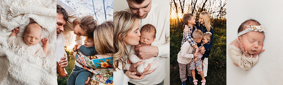 Family and newborn photos captured by newburgh photographer Exhale Photography